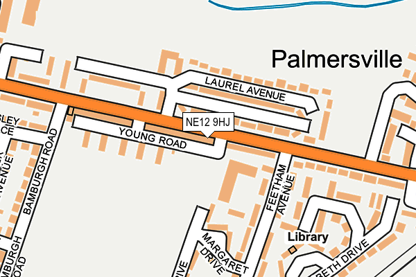 NE12 9HJ map - OS OpenMap – Local (Ordnance Survey) NE12 9HJ map - OS OpenMap – Local (Ordnance Survey)