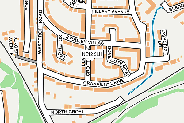 NE12 9LH map - OS OpenMap – Local (Ordnance Survey) NE12 9LH map - OS OpenMap – Local (Ordnance Survey)