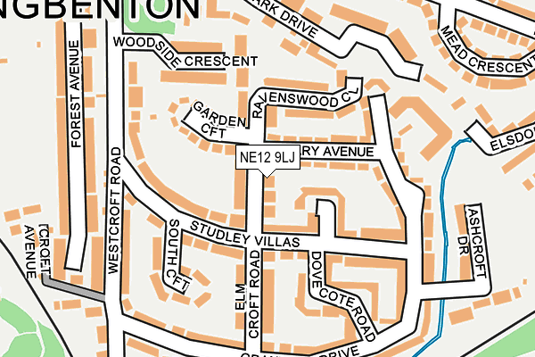 NE12 9LJ map - OS OpenMap – Local (Ordnance Survey) NE12 9LJ map - OS OpenMap – Local (Ordnance Survey)