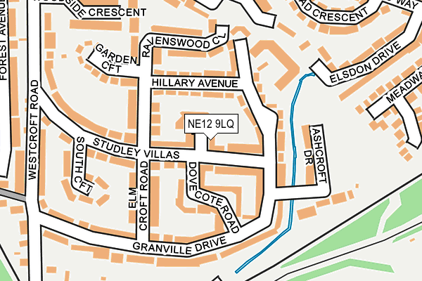 NE12 9LQ map - OS OpenMap – Local (Ordnance Survey) NE12 9LQ map - OS OpenMap – Local (Ordnance Survey)
