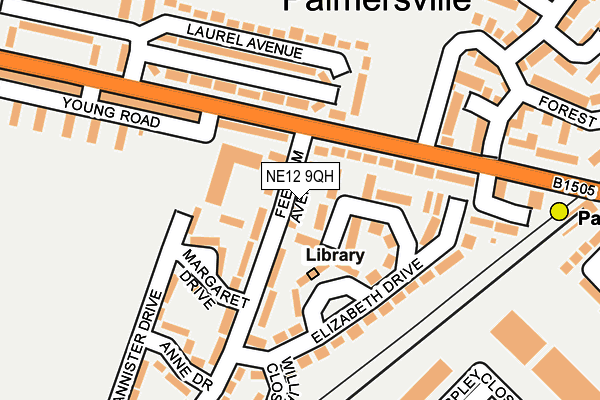 NE12 9QH map - OS OpenMap – Local (Ordnance Survey) NE12 9QH map - OS OpenMap – Local (Ordnance Survey)