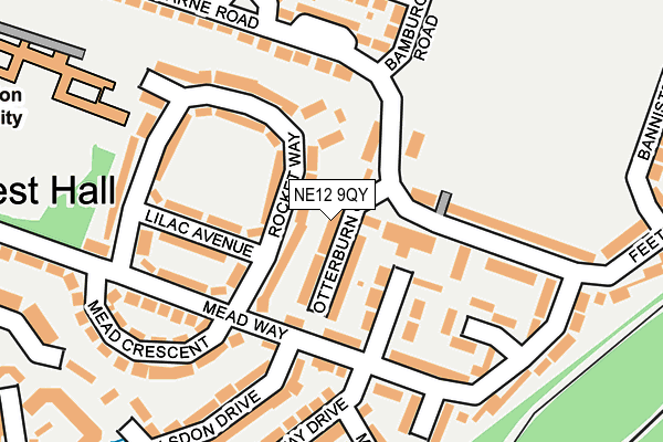 NE12 9QY map - OS OpenMap – Local (Ordnance Survey) NE12 9QY map - OS OpenMap – Local (Ordnance Survey)