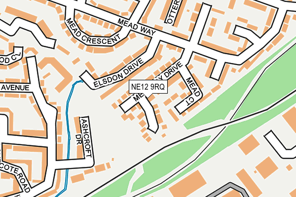 NE12 9RQ map - OS OpenMap – Local (Ordnance Survey) NE12 9RQ map - OS OpenMap – Local (Ordnance Survey)
