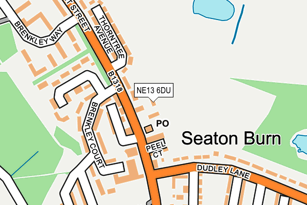 NE13 6DU map - OS OpenMap – Local (Ordnance Survey) NE13 6DU map - OS OpenMap – Local (Ordnance Survey)