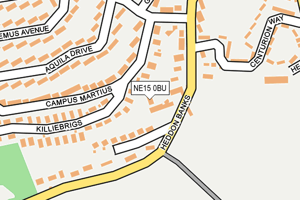 NE15 0BU map - OS OpenMap – Local (Ordnance Survey) NE15 0BU map - OS OpenMap – Local (Ordnance Survey)