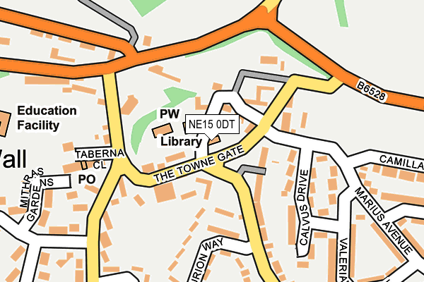 NE15 0DT map - OS OpenMap – Local (Ordnance Survey) NE15 0DT map - OS OpenMap – Local (Ordnance Survey)