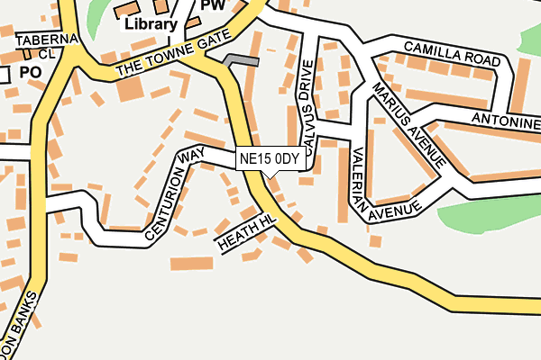 NE15 0DY map - OS OpenMap – Local (Ordnance Survey) NE15 0DY map - OS OpenMap – Local (Ordnance Survey)