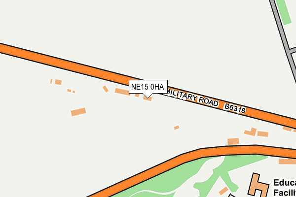 NE15 0HA map - OS OpenMap – Local (Ordnance Survey) NE15 0HA map - OS OpenMap – Local (Ordnance Survey)