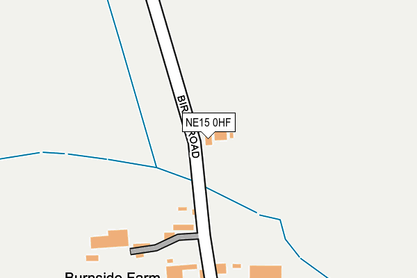 NE15 0HF map - OS OpenMap – Local (Ordnance Survey) NE15 0HF map - OS OpenMap – Local (Ordnance Survey)