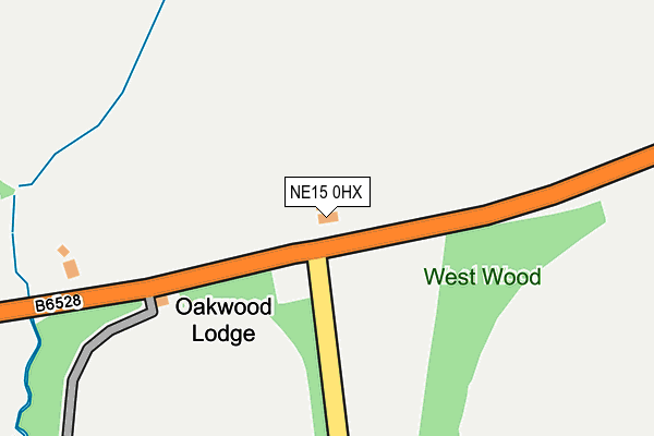 NE15 0HX map - OS OpenMap – Local (Ordnance Survey) NE15 0HX map - OS OpenMap – Local (Ordnance Survey)