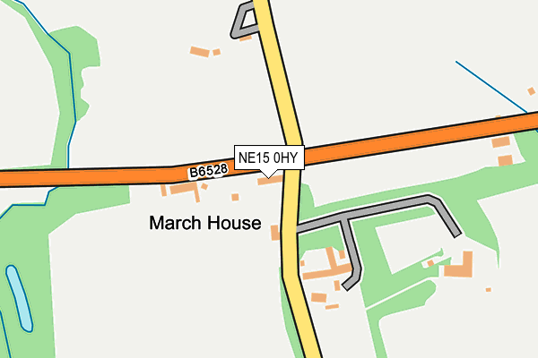 NE15 0HY map - OS OpenMap – Local (Ordnance Survey) NE15 0HY map - OS OpenMap – Local (Ordnance Survey)