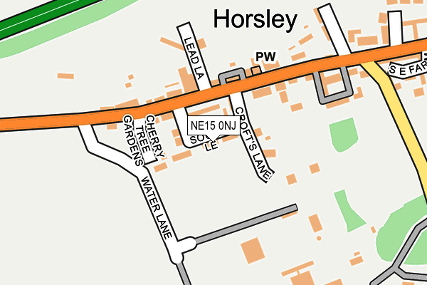NE15 0NJ map - OS OpenMap – Local (Ordnance Survey) NE15 0NJ map - OS OpenMap – Local (Ordnance Survey)