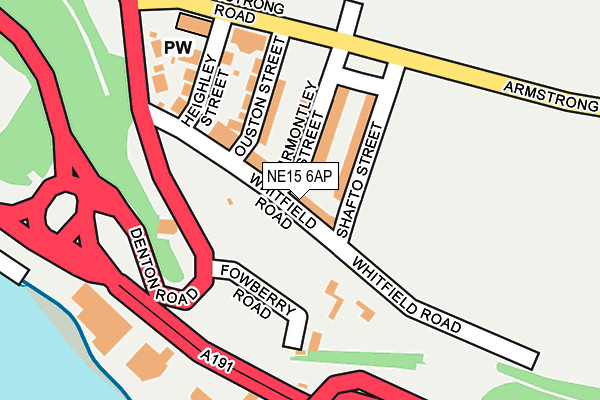 NE15 6AP map - OS OpenMap – Local (Ordnance Survey) NE15 6AP map - OS OpenMap – Local (Ordnance Survey)