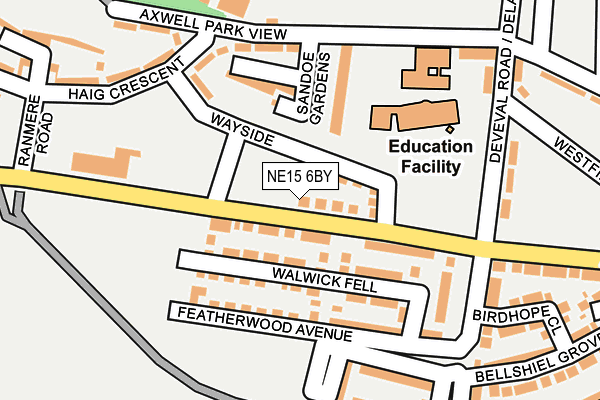 NE15 6BY map - OS OpenMap – Local (Ordnance Survey) NE15 6BY map - OS OpenMap – Local (Ordnance Survey)