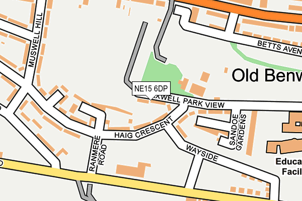 NE15 6DP map - OS OpenMap – Local (Ordnance Survey) NE15 6DP map - OS OpenMap – Local (Ordnance Survey)