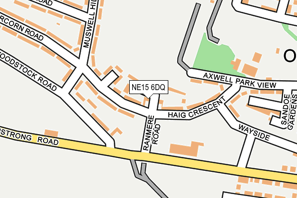 NE15 6DQ map - OS OpenMap – Local (Ordnance Survey) NE15 6DQ map - OS OpenMap – Local (Ordnance Survey)