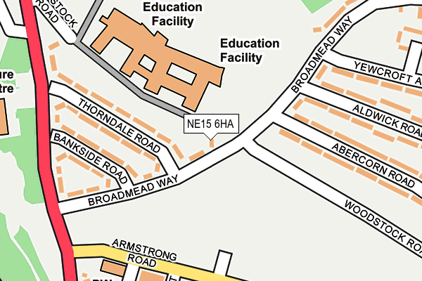 NE15 6HA map - OS OpenMap – Local (Ordnance Survey) NE15 6HA map - OS OpenMap – Local (Ordnance Survey)
