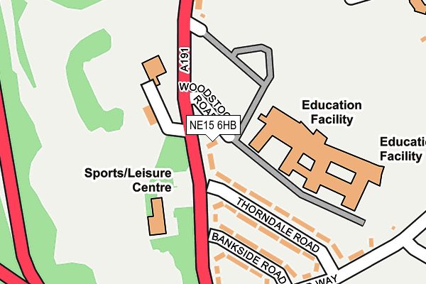 NE15 6HB map - OS OpenMap – Local (Ordnance Survey) NE15 6HB map - OS OpenMap – Local (Ordnance Survey)
