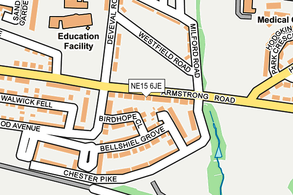 NE15 6JE map - OS OpenMap – Local (Ordnance Survey) NE15 6JE map - OS OpenMap – Local (Ordnance Survey)