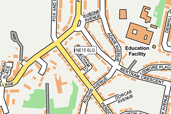 NE15 6LG map - OS OpenMap – Local (Ordnance Survey) NE15 6LG map - OS OpenMap – Local (Ordnance Survey)