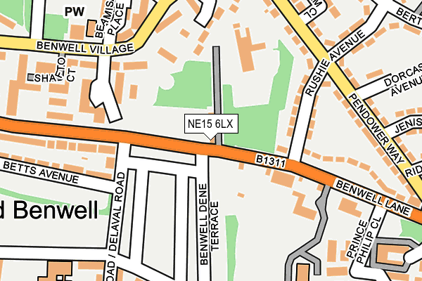 NE15 6LX map - OS OpenMap – Local (Ordnance Survey) NE15 6LX map - OS OpenMap – Local (Ordnance Survey)