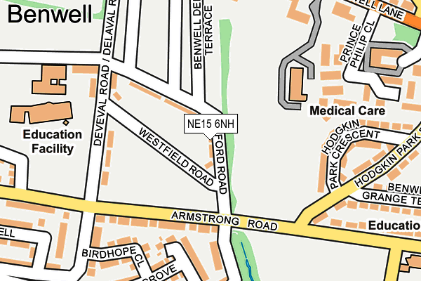 NE15 6NH map - OS OpenMap – Local (Ordnance Survey) NE15 6NH map - OS OpenMap – Local (Ordnance Survey)