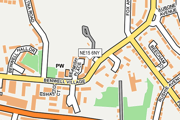 NE15 6NY map - OS OpenMap – Local (Ordnance Survey) NE15 6NY map - OS OpenMap – Local (Ordnance Survey)