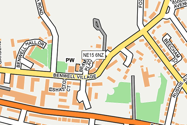 NE15 6NZ map - OS OpenMap – Local (Ordnance Survey) NE15 6NZ map - OS OpenMap – Local (Ordnance Survey)