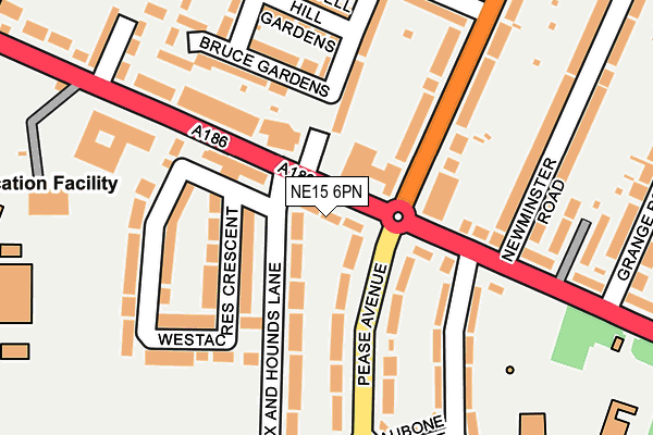 NE15 6PN map - OS OpenMap – Local (Ordnance Survey) NE15 6PN map - OS OpenMap – Local (Ordnance Survey)