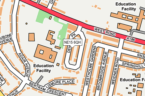 NE15 6QH map - OS OpenMap – Local (Ordnance Survey) NE15 6QH map - OS OpenMap – Local (Ordnance Survey)