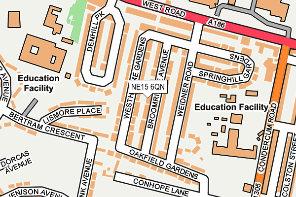 NE15 6QN map - OS OpenMap – Local (Ordnance Survey) NE15 6QN map - OS OpenMap – Local (Ordnance Survey)