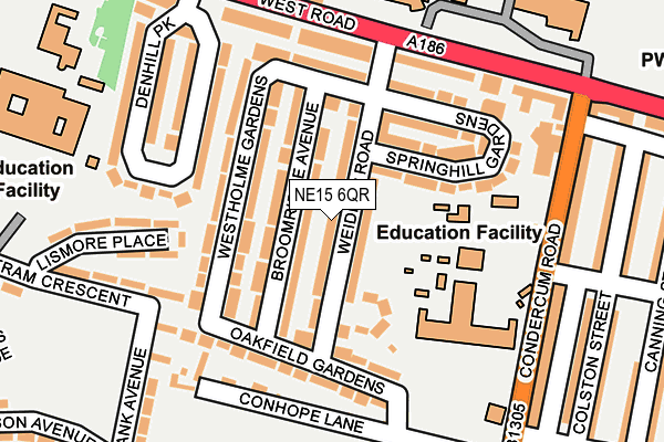 NE15 6QR map - OS OpenMap – Local (Ordnance Survey) NE15 6QR map - OS OpenMap – Local (Ordnance Survey)