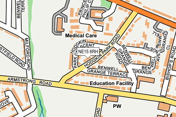 NE15 6RH map - OS OpenMap – Local (Ordnance Survey) NE15 6RH map - OS OpenMap – Local (Ordnance Survey)