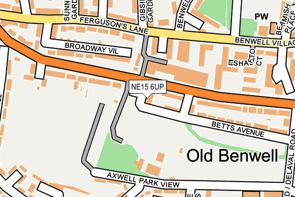 NE15 6UP map - OS OpenMap – Local (Ordnance Survey) NE15 6UP map - OS OpenMap – Local (Ordnance Survey)