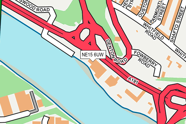 NE15 6UW map - OS OpenMap – Local (Ordnance Survey) NE15 6UW map - OS OpenMap – Local (Ordnance Survey)