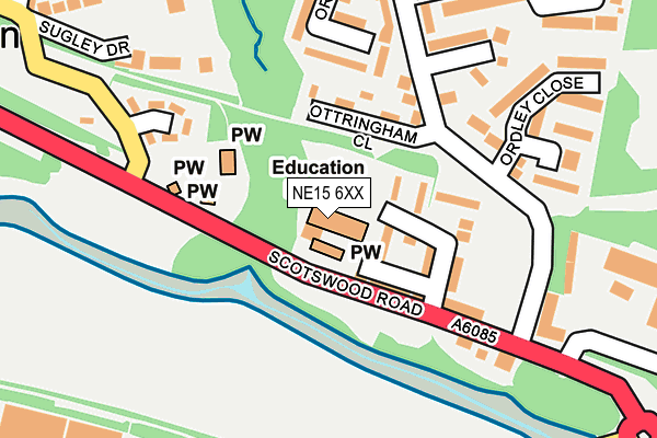 NE15 6XX map - OS OpenMap – Local (Ordnance Survey) NE15 6XX map - OS OpenMap – Local (Ordnance Survey)
