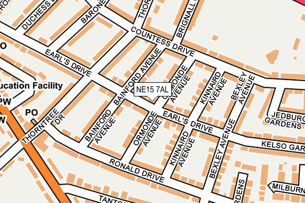 NE15 7AL map - OS OpenMap – Local (Ordnance Survey) NE15 7AL map - OS OpenMap – Local (Ordnance Survey)