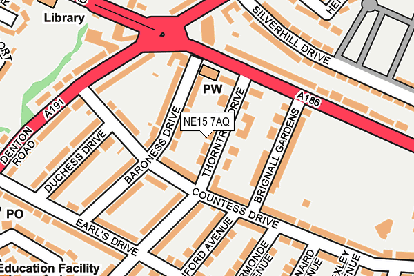 NE15 7AQ map - OS OpenMap – Local (Ordnance Survey) NE15 7AQ map - OS OpenMap – Local (Ordnance Survey)