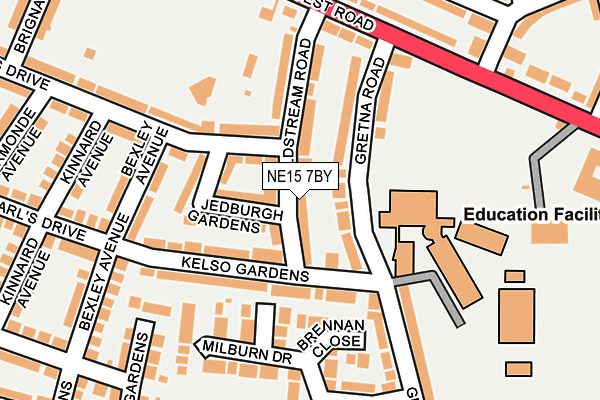 NE15 7BY map - OS OpenMap – Local (Ordnance Survey) NE15 7BY map - OS OpenMap – Local (Ordnance Survey)