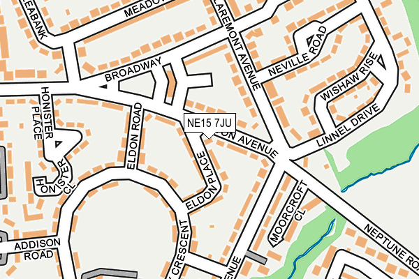 NE15 7JU map - OS OpenMap – Local (Ordnance Survey) NE15 7JU map - OS OpenMap – Local (Ordnance Survey)