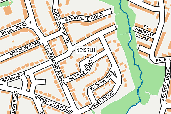 NE15 7LH map - OS OpenMap – Local (Ordnance Survey) NE15 7LH map - OS OpenMap – Local (Ordnance Survey)