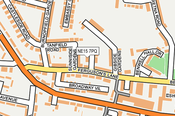 NE15 7PQ map - OS OpenMap – Local (Ordnance Survey) NE15 7PQ map - OS OpenMap – Local (Ordnance Survey)
