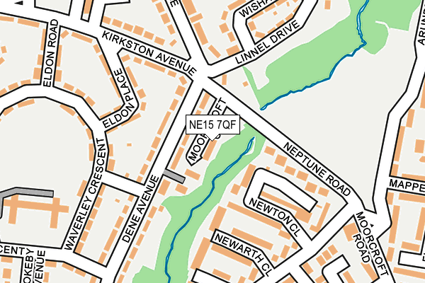 NE15 7QF map - OS OpenMap – Local (Ordnance Survey) NE15 7QF map - OS OpenMap – Local (Ordnance Survey)