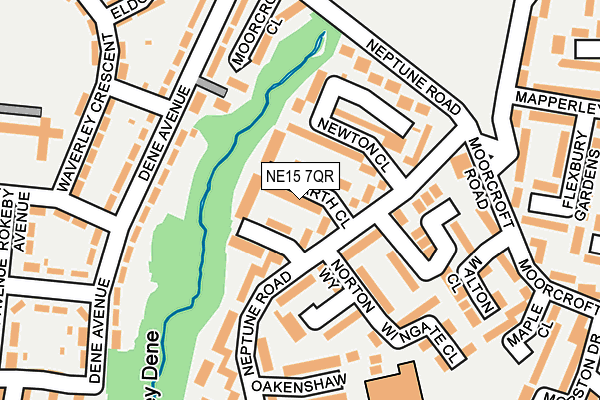 NE15 7QR map - OS OpenMap – Local (Ordnance Survey) NE15 7QR map - OS OpenMap – Local (Ordnance Survey)