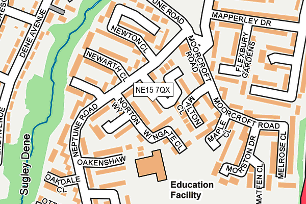 NE15 7QX map - OS OpenMap – Local (Ordnance Survey) NE15 7QX map - OS OpenMap – Local (Ordnance Survey)