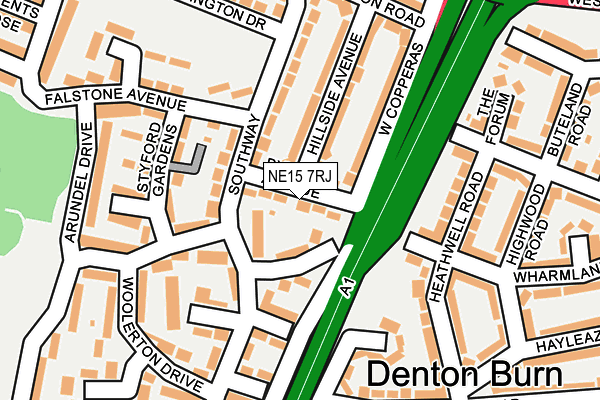 NE15 7RJ map - OS OpenMap – Local (Ordnance Survey) NE15 7RJ map - OS OpenMap – Local (Ordnance Survey)