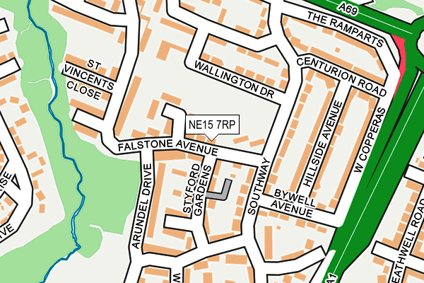 NE15 7RP map - OS OpenMap – Local (Ordnance Survey) NE15 7RP map - OS OpenMap – Local (Ordnance Survey)