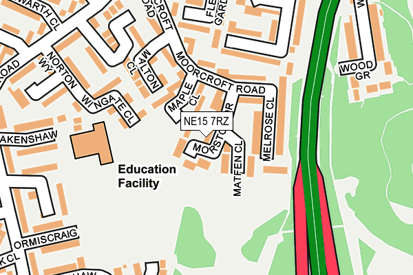 NE15 7RZ map - OS OpenMap – Local (Ordnance Survey) NE15 7RZ map - OS OpenMap – Local (Ordnance Survey)