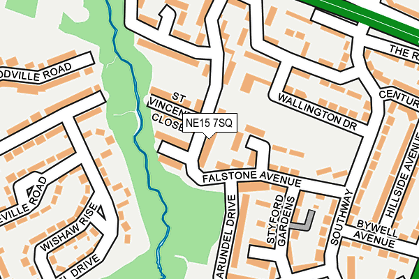 NE15 7SQ map - OS OpenMap – Local (Ordnance Survey) NE15 7SQ map - OS OpenMap – Local (Ordnance Survey)