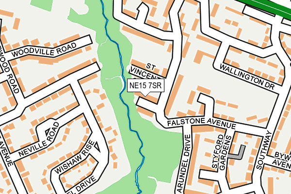 NE15 7SR map - OS OpenMap – Local (Ordnance Survey) NE15 7SR map - OS OpenMap – Local (Ordnance Survey)